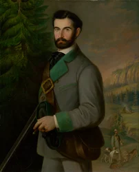 Portrait of Zoltán Zmeškal in Hunting Attire